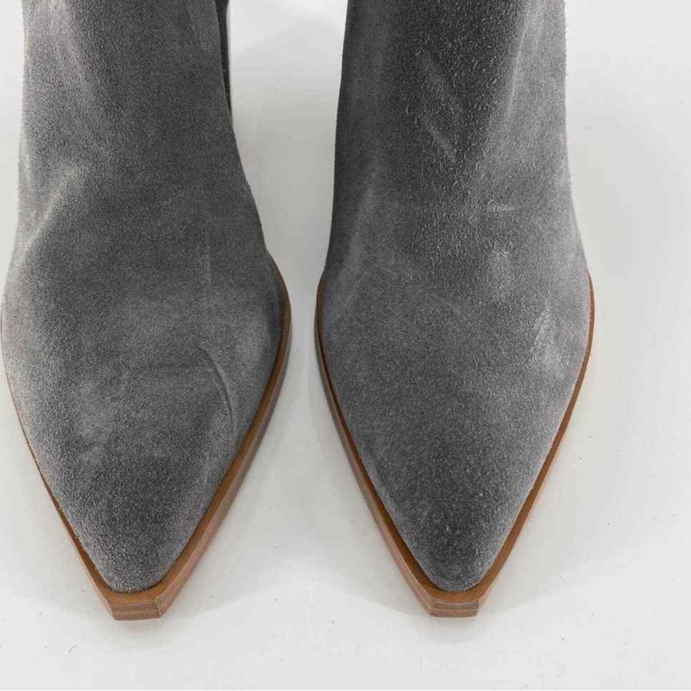 Gray fall ankle boots 9 | Marc Fisher Boots size 9 | Gray suede - Picture 3 of 10